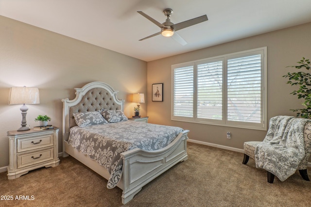 16417 W Piccadilly Rd, Goodyear, AZ 85395 - bedroom featuring carpet floors, baseboards, and ceiling fan