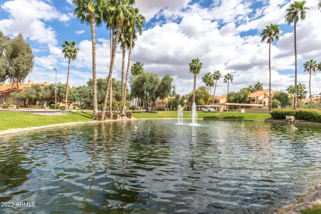 view of water feature