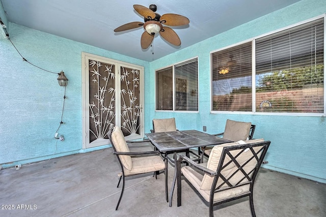 11580 N 86th Ln, Peoria, AZ 85345 - view of patio with outdoor dining area and ceiling fan