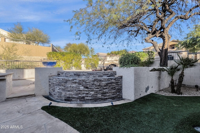 view of yard featuring a patio