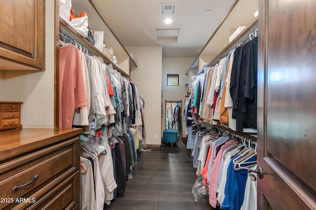 26156 N 88th Way, Scottsdale, AZ 85255 - walk in closet with dark wood finished floors and attic access