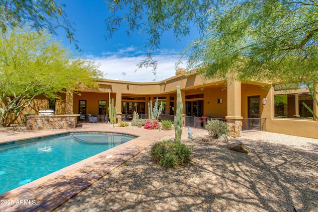 26156 N 88th Way, Scottsdale, AZ 85255 - outdoor pool featuring a patio and fence