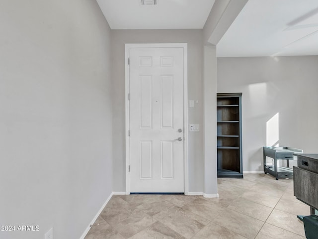 view of tiled entryway