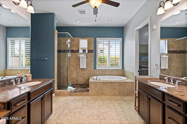 6788 S Jacqueline Way, Gilbert, AZ 85298 - full bath featuring visible vents, a sink, and a healthy amount of sunlight