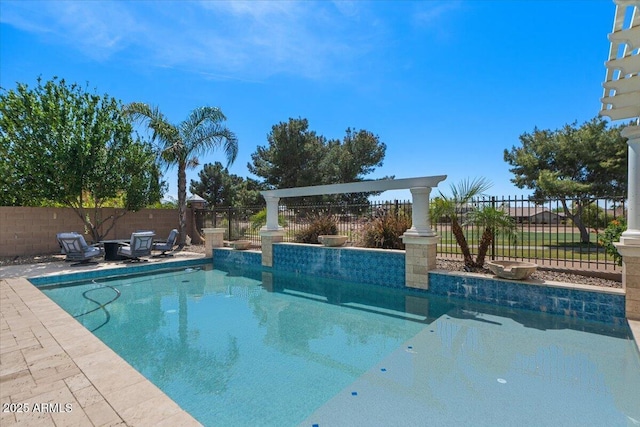 6788 S Jacqueline Way, Gilbert, AZ 85298 - view of pool with a fenced backyard, a fenced in pool, and a patio