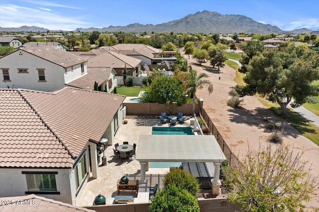 6788 S Jacqueline Way, Gilbert, AZ 85298 - drone / aerial view with a mountain view and a residential view