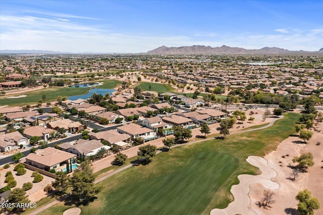 6788 S Jacqueline Way, Gilbert, AZ 85298 - drone / aerial view featuring view of golf course, a residential view, and a water and mountain view