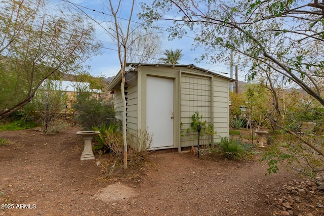 view of outdoor structure