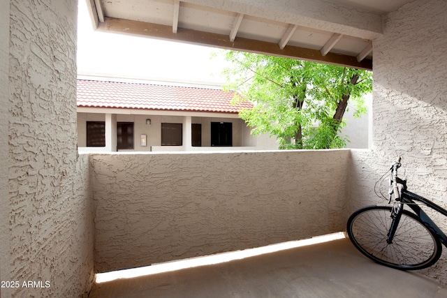 view of balcony