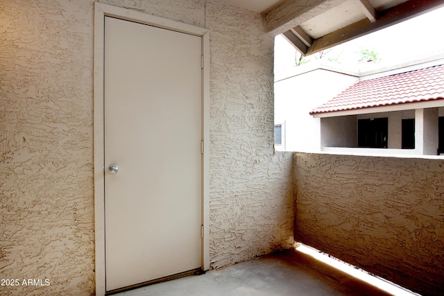 view of balcony