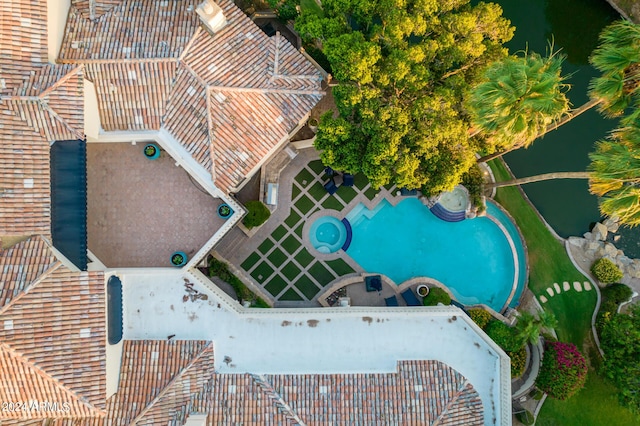 birds eye view of property