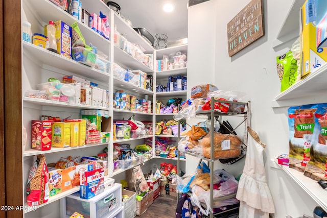 view of pantry