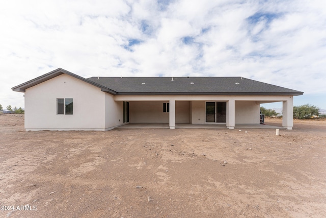 rear view of property with a patio