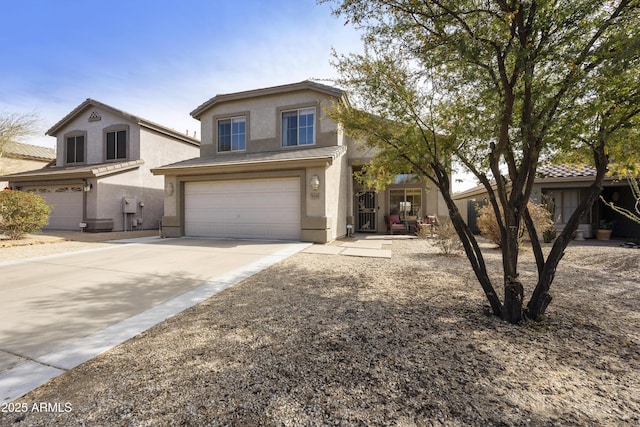 front facade featuring a garage