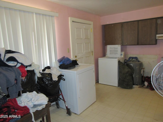 2045 S 6th Ave, Phoenix, AZ 85003 - washroom with washing machine and clothes dryer and cabinet space