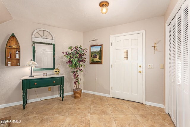 view of tiled entryway