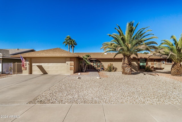 ranch-style house with a garage