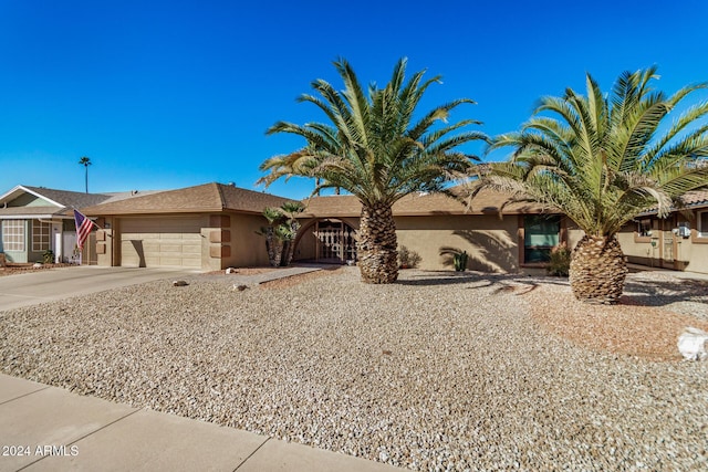 ranch-style house with a garage