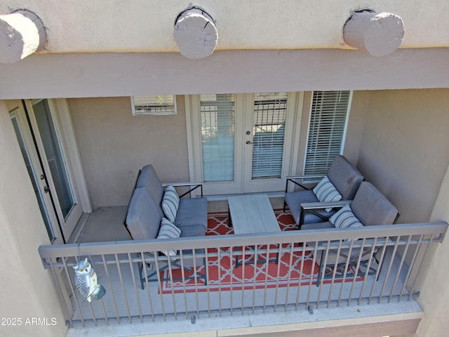 7021 E Earll Dr Unit 204, Scottsdale, AZ 85251 - view of patio / terrace with an outdoor hangout area and french doors