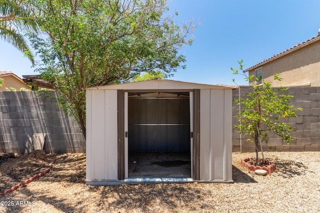 2421 W Romley Rd, Phoenix, AZ 85041 - view of shed featuring a fenced backyard