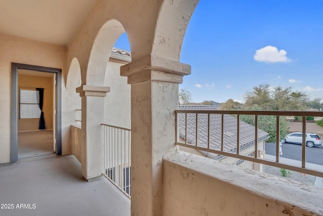 view of balcony