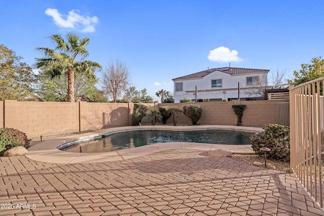 view of pool with a patio area