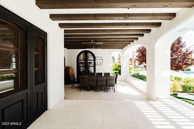 view of patio / terrace with french doors