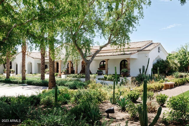 view of mediterranean / spanish house