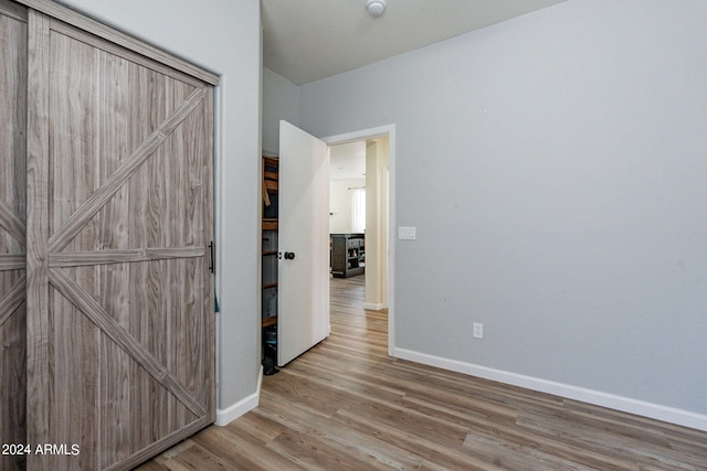 empty room featuring hardwood / wood-style floors