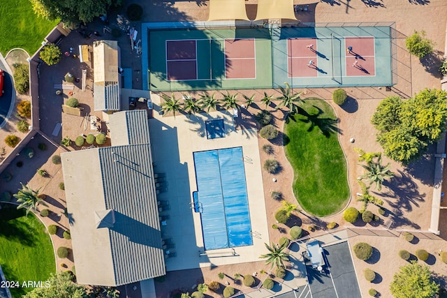 birds eye view of property