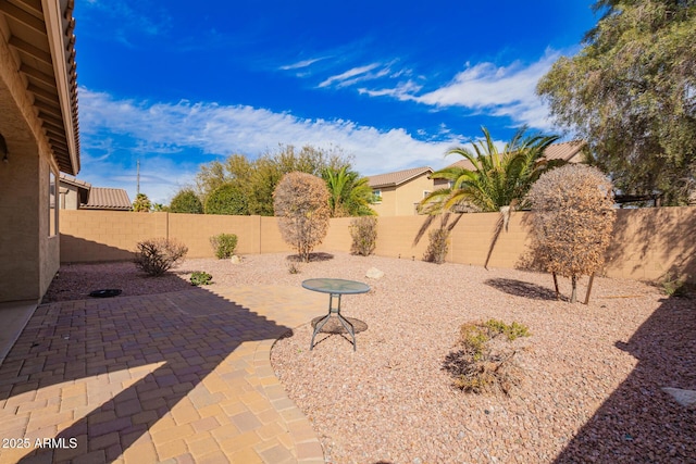 view of patio / terrace with a fenced backyard