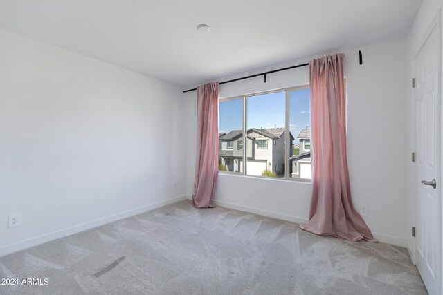 view of carpeted empty room