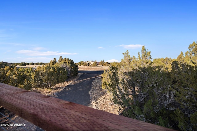 view of road