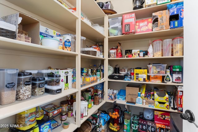 view of storage area