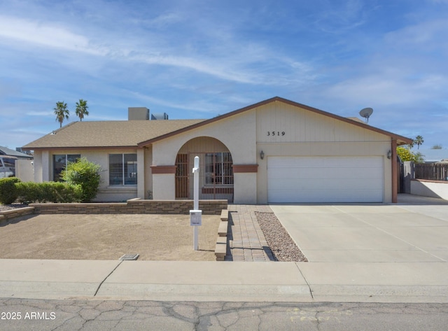 3519 W Libby St, Glendale, AZ 85308 - single story home featuring an attached garage, concrete driveway, and stucco siding