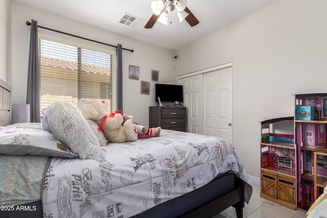 205 N 107th Dr, Avondale, AZ 85323 - bedroom with a closet and ceiling fan