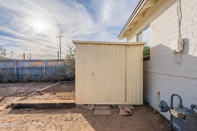 view of outdoor structure