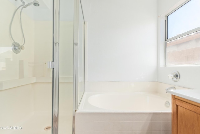 764 E Shannon St, Chandler, AZ 85225 - bathroom with a shower stall, a bath, and vanity