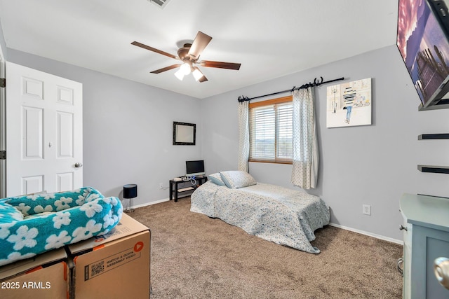 37508 N 12th St, Phoenix, AZ 85086 - bedroom featuring carpet floors, baseboards, and ceiling fan