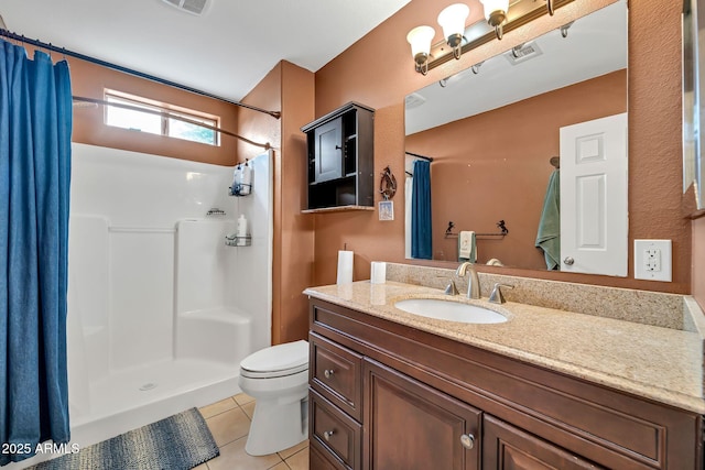 37508 N 12th St, Phoenix, AZ 85086 - full bath featuring tile patterned flooring, a shower with shower curtain, toilet, and vanity