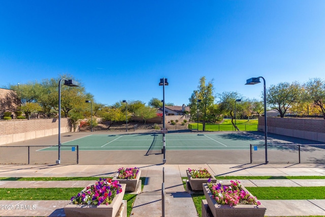 view of tennis court