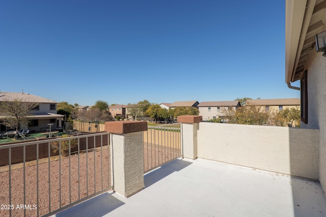 view of patio / terrace with a balcony