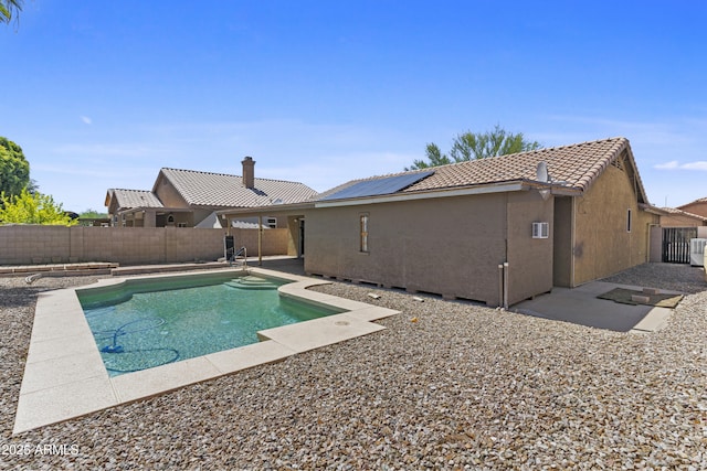 10727 E El Moro Ave, Mesa, AZ 85208 - view of swimming pool featuring a fenced backyard and a patio