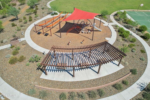 view of home's community with playground community