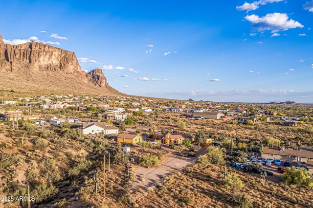 mountain view with a residential view