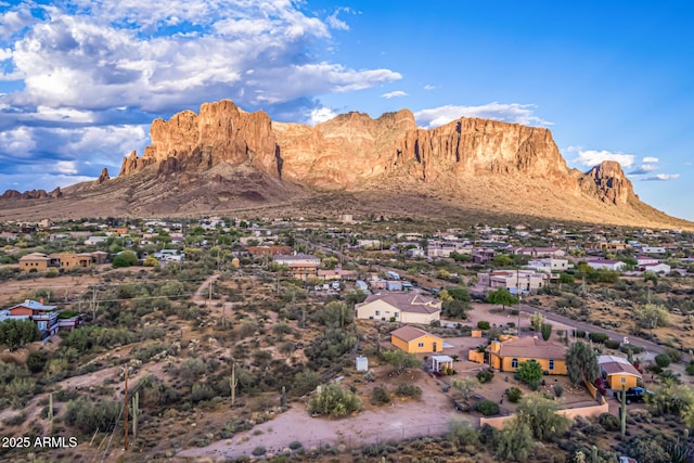 mountain view featuring a residential view