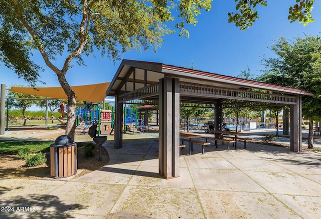 surrounding community featuring a playground