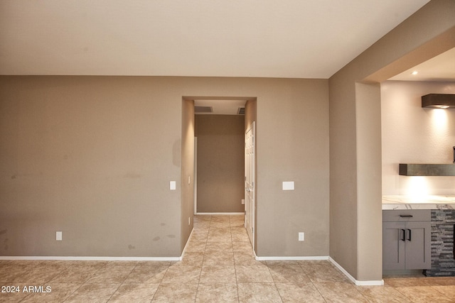 view of tiled empty room