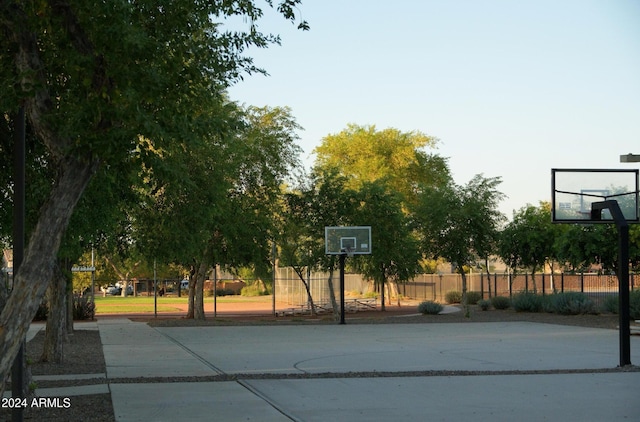 view of sport court