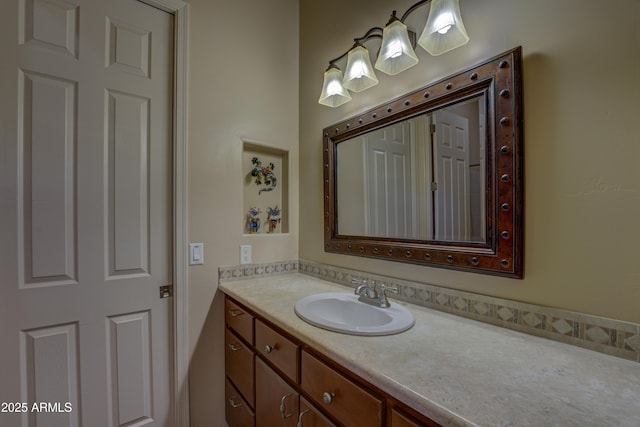 bathroom featuring vanity